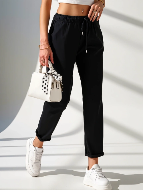 Royalfashion Прості жіночі тканинні штани