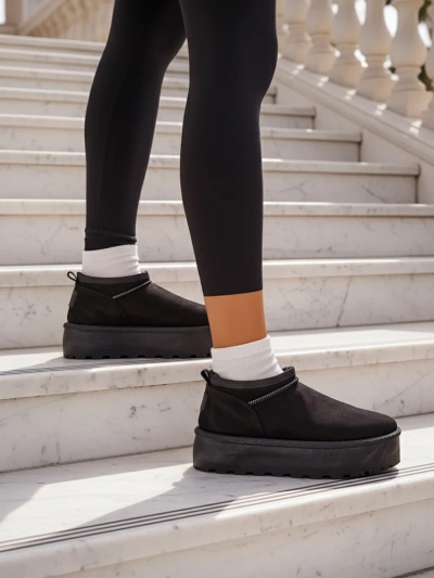 Royalfashion Dámské krátké boty a'la snow boots Ozozi