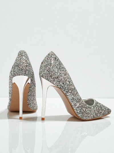 Жіночі туфлі-човники екошкіряні з блискітками Zavrimea