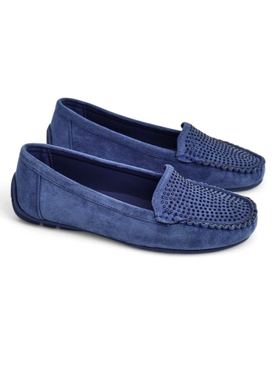 Royalfashion Жіночі мокасини з стразами Ezuess