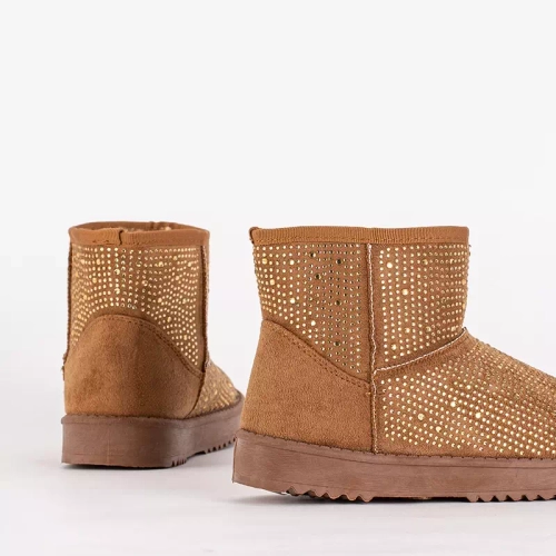 OUTLET Жіночі снігові черевики з верблюжим фіанітом Rudis - Взуття