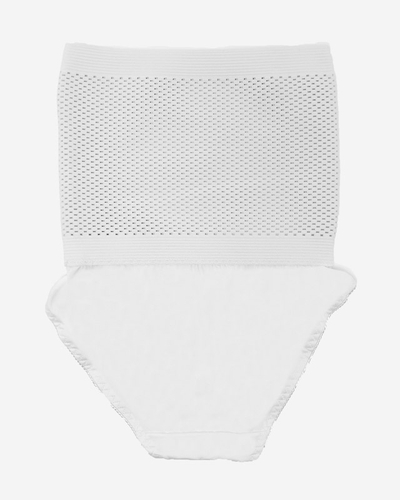 Bílé dámské formující kalhotky PLUS SIZE - Spodní prádlo
