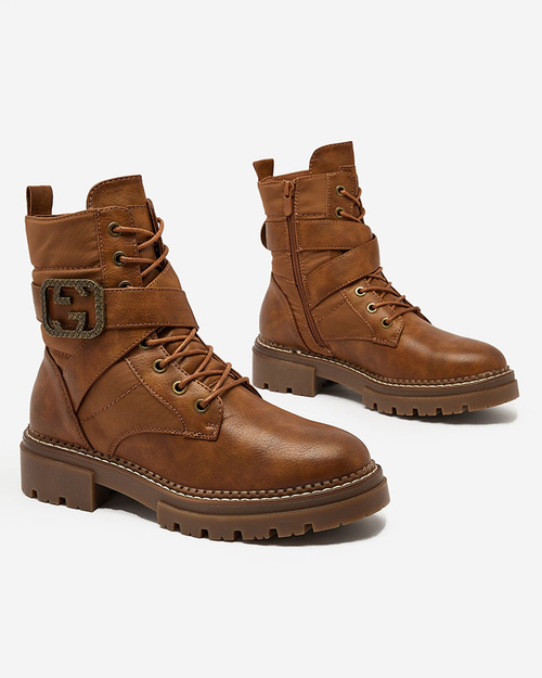 Жіночі черевики-мішки Royalfashion коричневого кольору Muasers