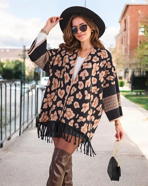 Пончо для жінок Royalfashion з принтом