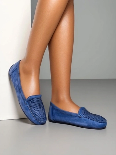 Royalfashion Жіночі мокасини з стразами Ezuess