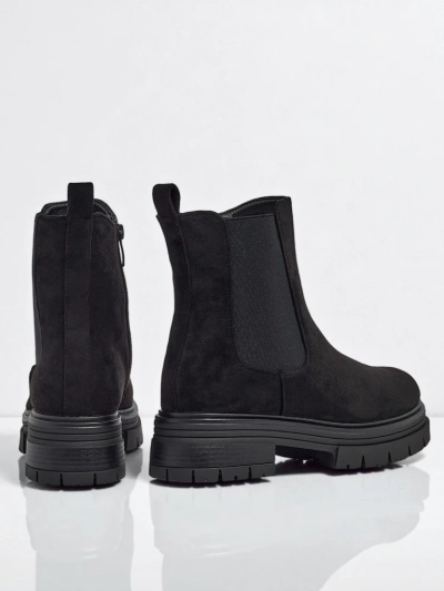 Dámské kotníkové boty a'la Chelsea boots z eko-semiše Lunvor