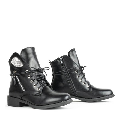 Чорні черевики з екошкіри Maricela - Взуття