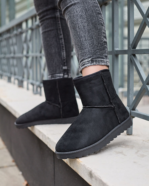 Royalfashion Жіночі черевики а-ля снігоступи в чорному кольорі Aener