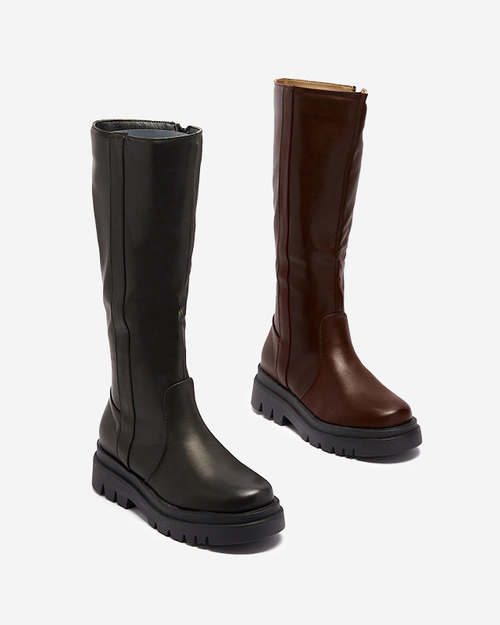 Чорні жіночі ботильйони з екошкіри Roterika - Взуття