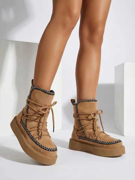 Royalfashion Dámské sněhové boty s tkaničkami Siozi