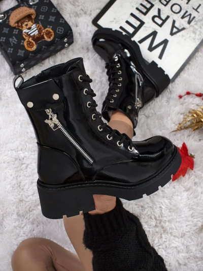 Жіночі лаковані ботильйони-робочі Seray