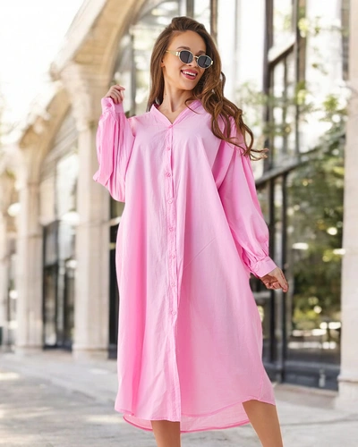 Dámská košile Royalfashion z bavlny ve stylu šatu