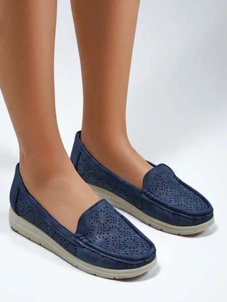 Royalfashion dámské perforované mokasíny Besset