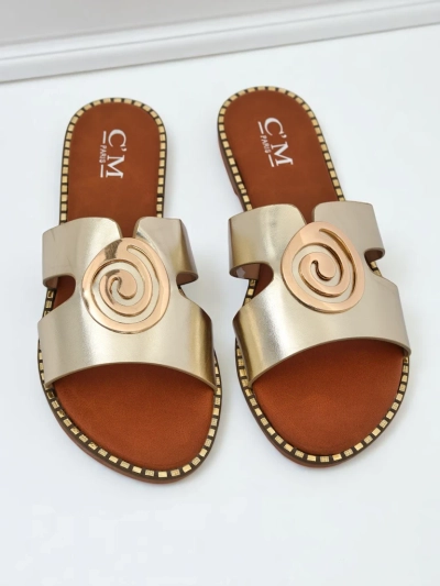 Royalfashion Dámské pantofle na ploché podrážce Glam Bliss