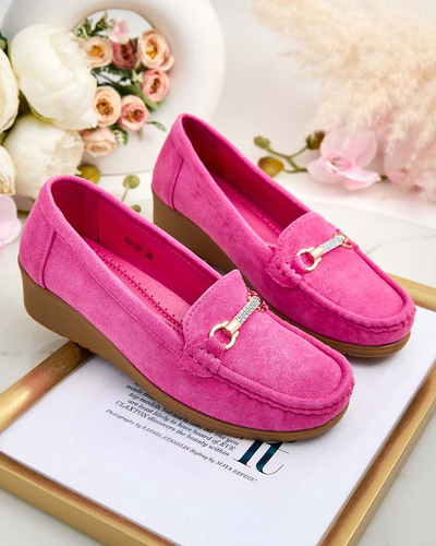 Royalfashion Dámské semišové mokasíny eko Ewo