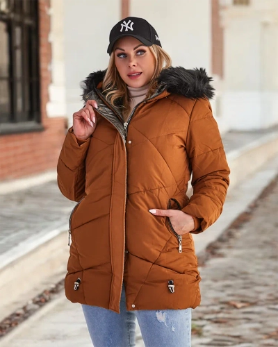 Жіноча зимова куртка Royalfashion Brown
