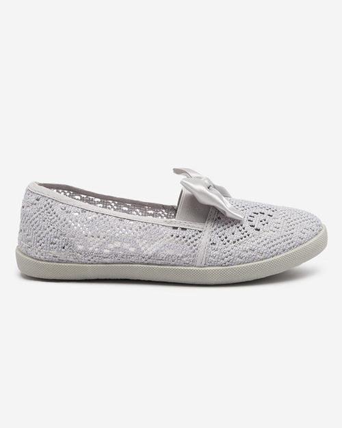 Сірі сліпони для дівчаток Osmo