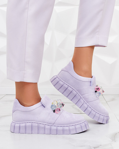 Royalfashion Спортивні напівчеревики з кольоровим камінням Resinello