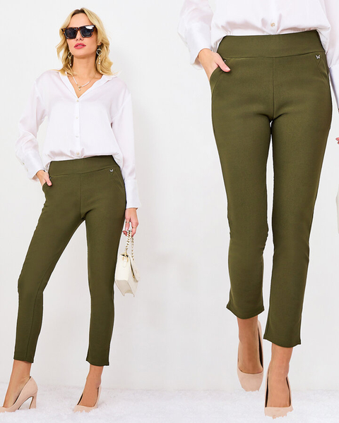 Royalfashion Černé dámské legíny z ekokůže a'la bells