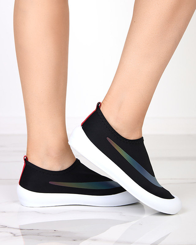 OUTLET Černé dámské slip-on tenisky Lerick - Footwear