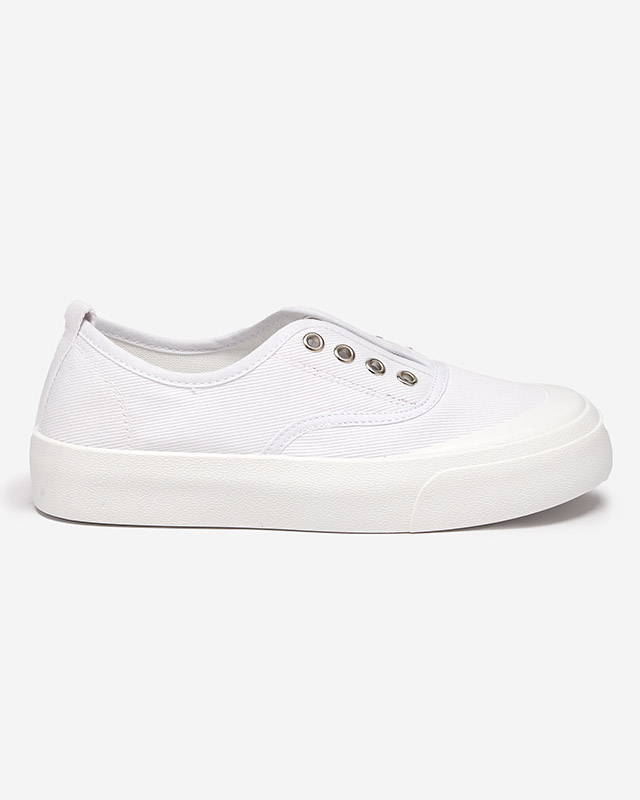 Dámské bílé tenisky se silnější podrážkou Askol- Shoes