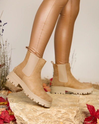 Royalfashion Жіночі утеплені черевики з верблюжої шкіри Comfy Walk