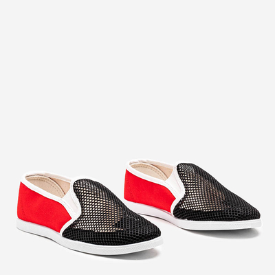 Чорно-червоний жіночий комбінезон на Дубліні - Взуття