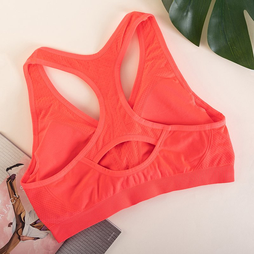 Помаранчевий жіночий спортивний бюстгальтер