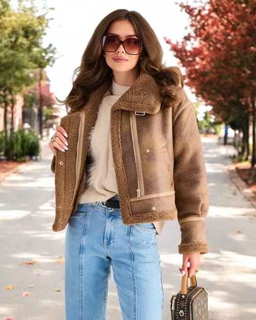 Royalfashion Жіночий мотоциклетний жакет