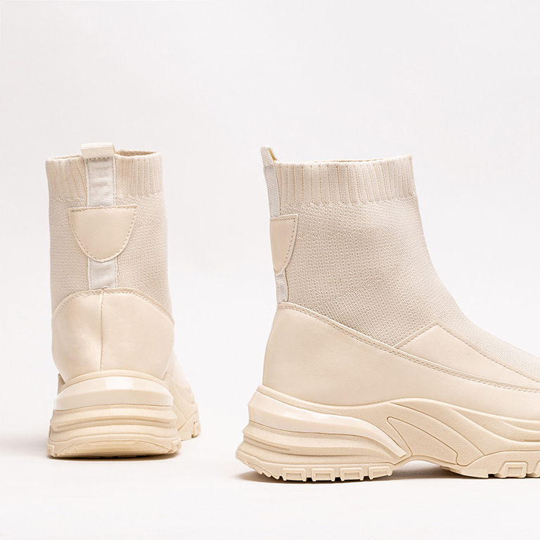 Béžové dámské sportovní slip-on tenisky Berida - Obuv