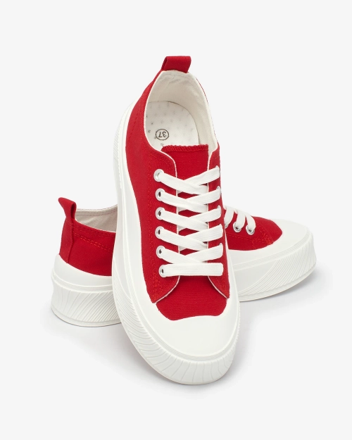 OUTLET Royalfashion Red Luceri спортивні кросівки на платформі