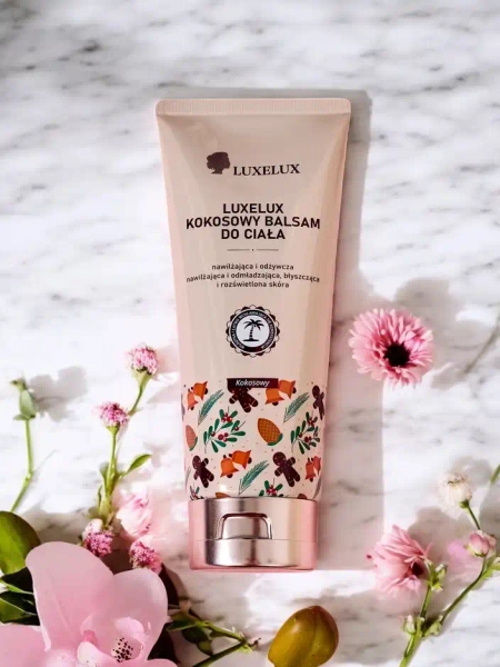 Luxelux vánoční tělový balzám s kokosovou vůní 300 ml