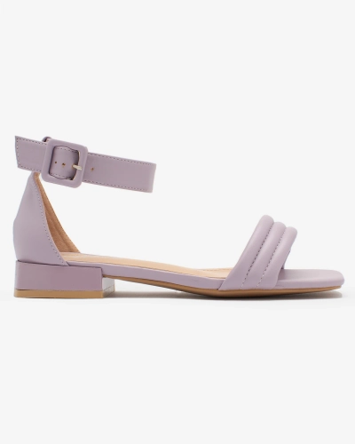 Royalfashion Fialové sandály Laylin na nízkém podpatku