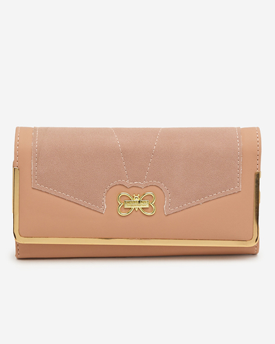 Růžová dámská velká peněženka - doplňky