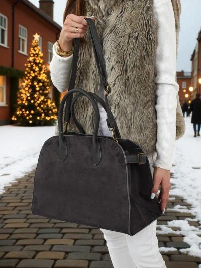 Dámská shopper kabelka eko semišová Dorelle