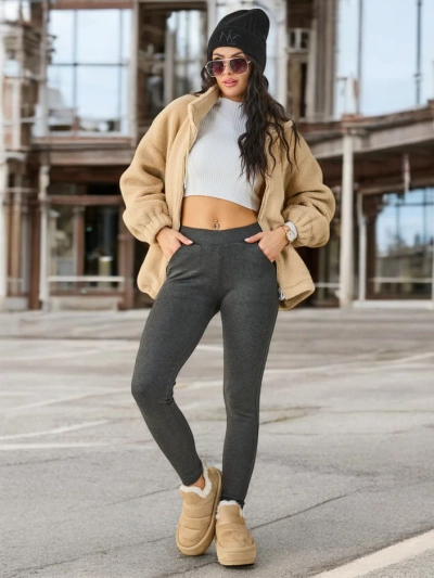 Royalfashion Жіночі теплі бавовняні легінси
