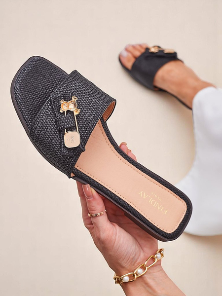 Royalfashion Dámské žabky ze slámy Sandály Aurelia