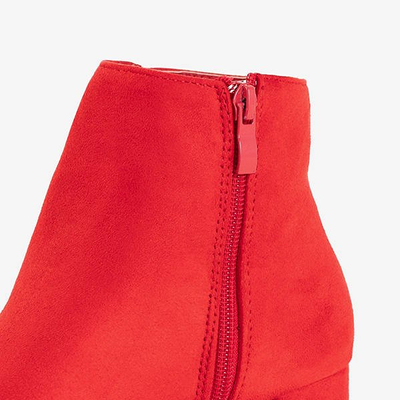 Червоні жіночі ботильйони Calida - Взуття