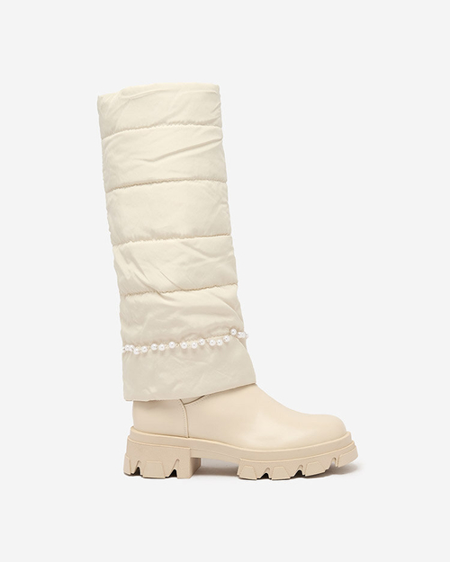 Royalfashion Жіночі черевики Ameroe кремового кольору