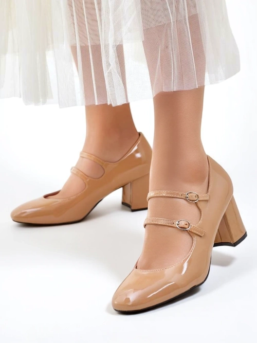 Royalfashion Лакові жіночі туфлі на підборах зі straps Ovinna