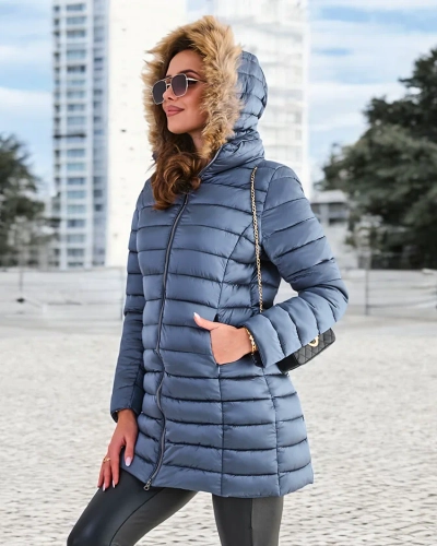 Жіноча зимова куртка Royalfashion у стилі крільчатка
