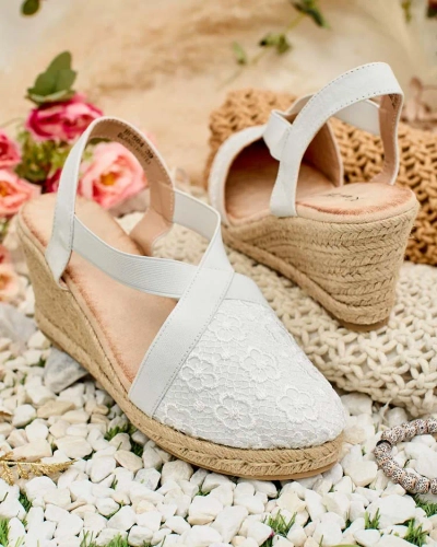Royalfashion Dámské espadrilky Oleqa na podpatku