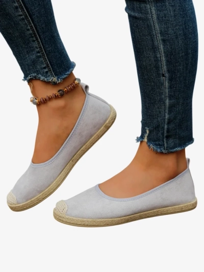 Royalfashion Dámské ekologické semišové espadrilky Aroles