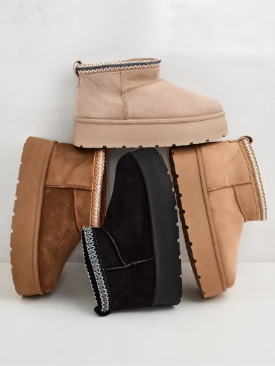 Royalfashion Dámské krátké boty a'la snow boots Xoalla