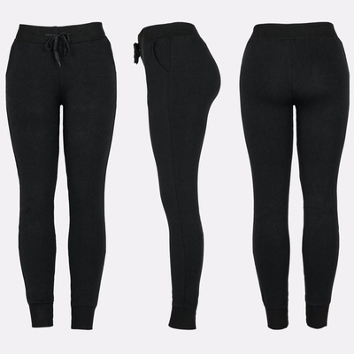 Černé bavlněné tepláky - Kalhoty 1