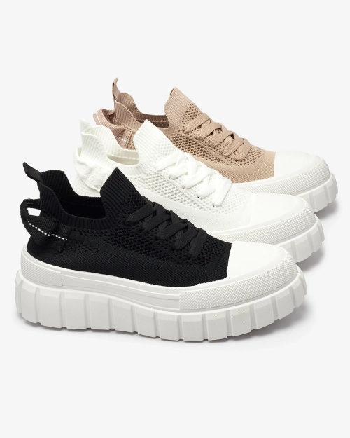 Чорні жіночі кеди на платформі Feksid- Footwear