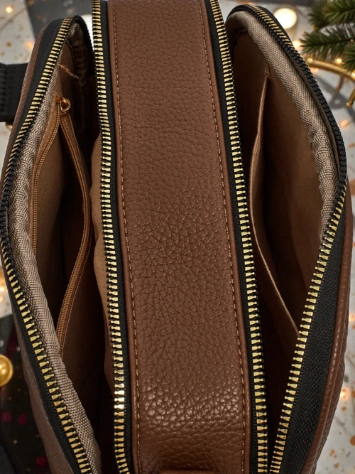 Маленька жіноча стьобана сумочка з екошкіри Connere