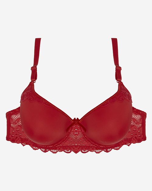 Жіночий мереживний бюстгальтер червоного кольору - Нижня білизна