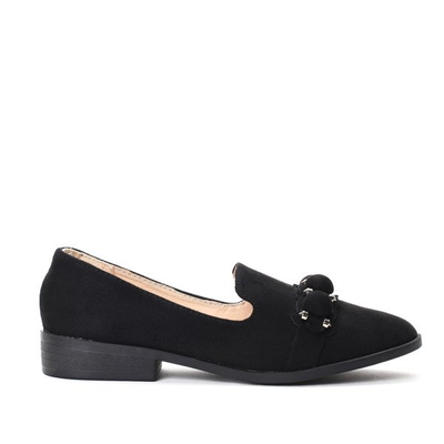 Czarne mokasyny- Obuwie