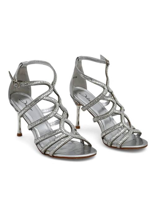 Royalfashion Жіночі сандалі на підборах з блискітками Aurelia Regalis